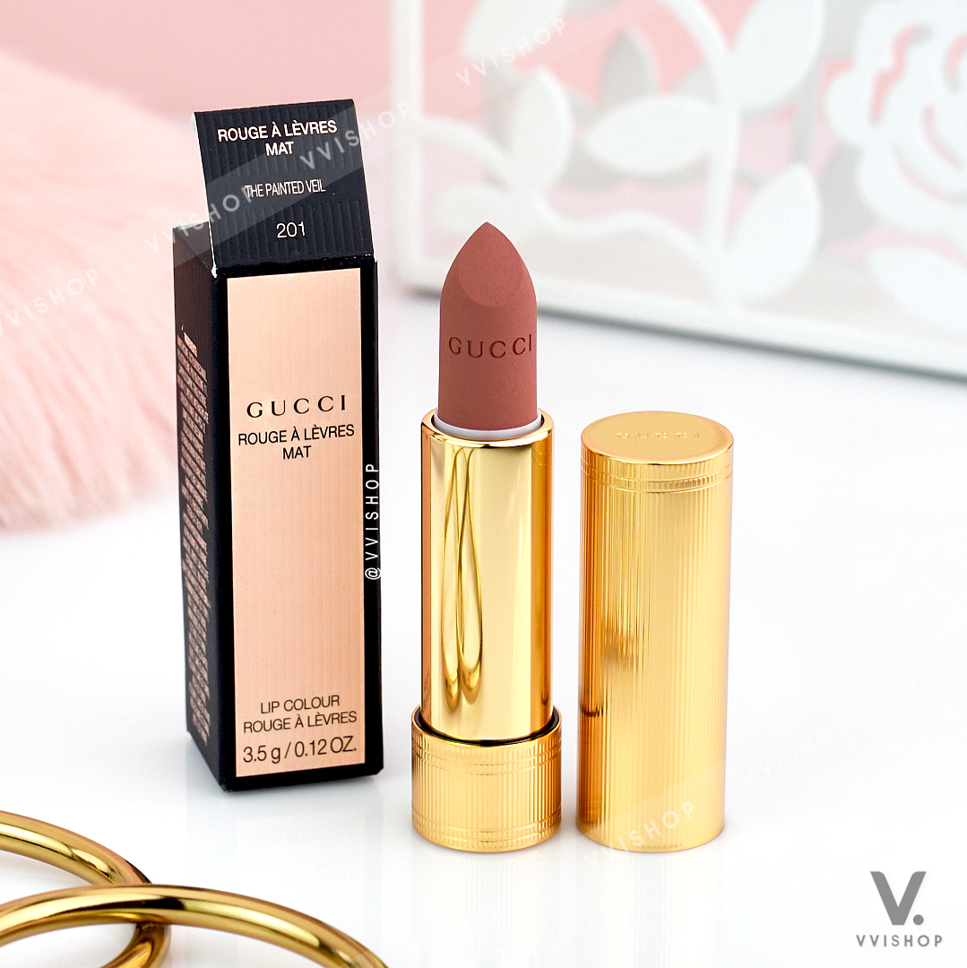 Gucci Rouge Mat Lip Colour 3.5g : 201 The Painted Veil